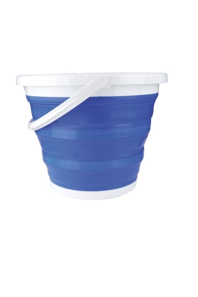 Silikon Falteimer blau 10L
