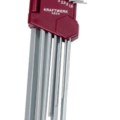 10tlg Sechskantschlüssel Satz 1,5-10mm