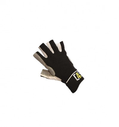 c4s Racing Segelhandschuh, 5 Finger geschnitten, schwarz