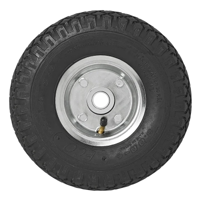 Ersatzrad für Stützrad mit Metall-Felge und Luftreifen, 260x85mm