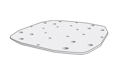 Batsystem Topplatte 280 x 280mm für NOA Radarmast
