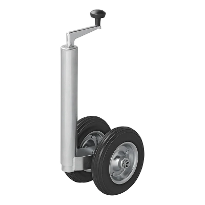Doppelstützrad 48mm mit massivem PU-Reifen, 200 x 50mm