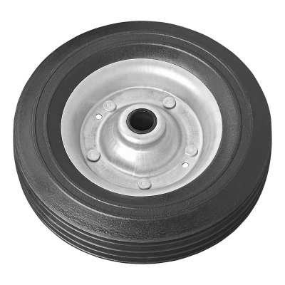 Ersatzrad für Stützrad mit Metall-Felge und Vollgummi-Reifen, 200x60mm