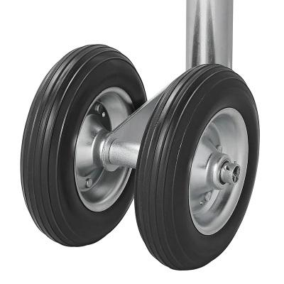 Doppelstützrad 48mm mit massivem PU-Reifen, 200 x 50mm