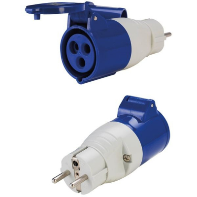 Adapter Schuko Stecker -> CEE Steckdose