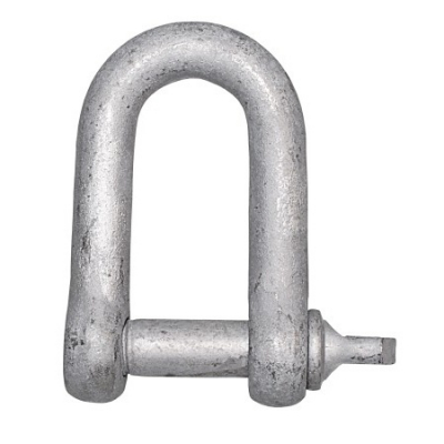 Geschmiedeter Schäkel aus feuerverzinktem Stahl