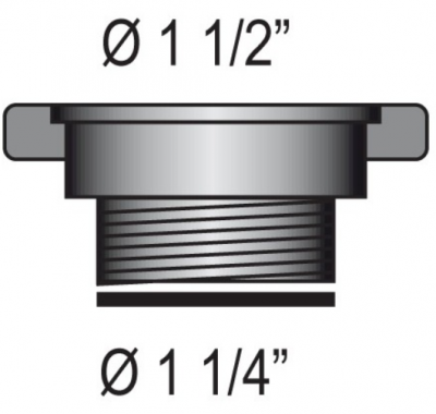 Barka Reduzierstück von 1 ½" auf 1 ¼"
