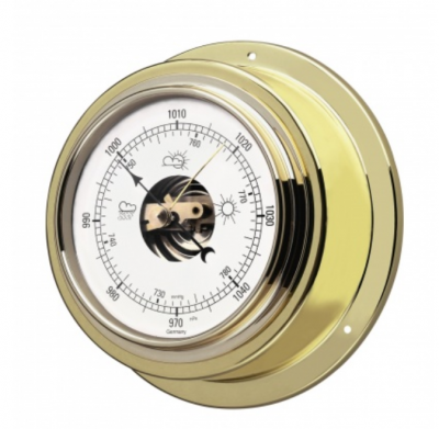 Analoges Barometer Maritim mit offenem Werk aus Messing