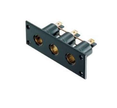Dreifach Einbausteckdose Universalstecker 6- 24V max. 16A