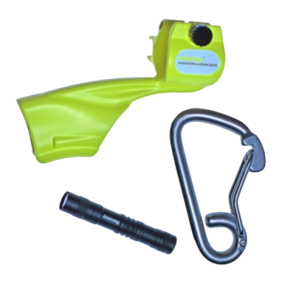 Boatasy Mehrzweck-Bootshakenverbindung mit Taschenlampe und Karabiner