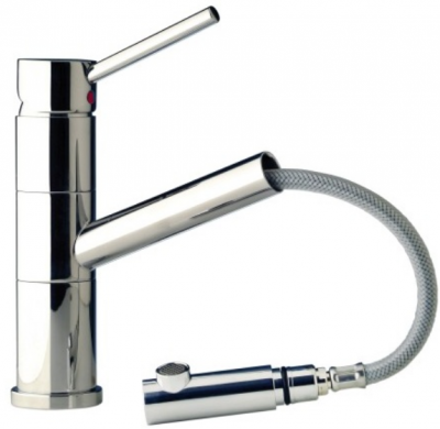 Barka Mischer Chrom drehbar ausziehbarer Schlauch MY 1822-1/2"F