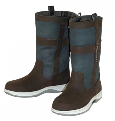 QUAYSIDE Coastal Half Boots Mocca/Navy