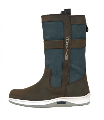 QUAYSIDE Coastal Half Boots Mocca/Navy