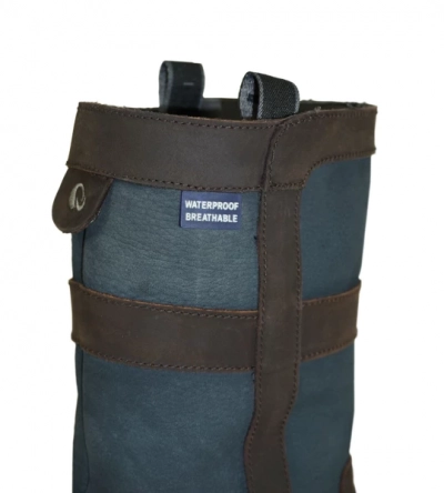 QUAYSIDE Coastal Half Boots Mocca/Navy