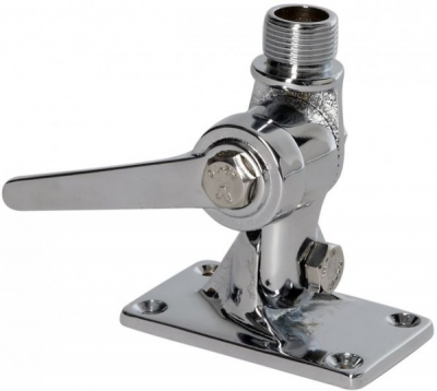 Scout PA-33 Antennenfuss verchromtes Messing 4-Wege