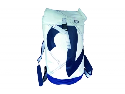 Seesack Weiß/Marineblau