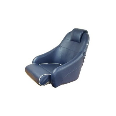 Bootssitz in Marineblau mit Kedernaht