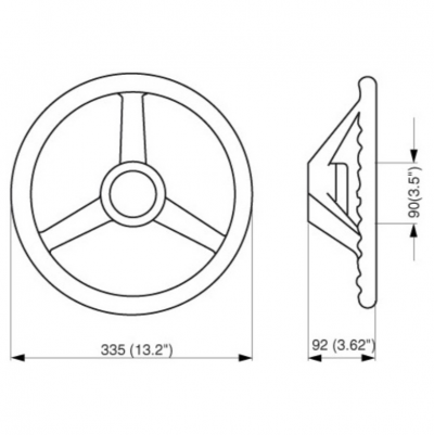 Ultraflex Steuerrad V32 Antivibration