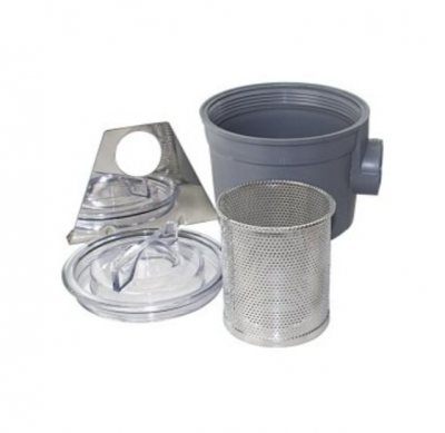 Universal Kühlwasserfilter mit Edelstahlfilter und Edelstahlhalter
