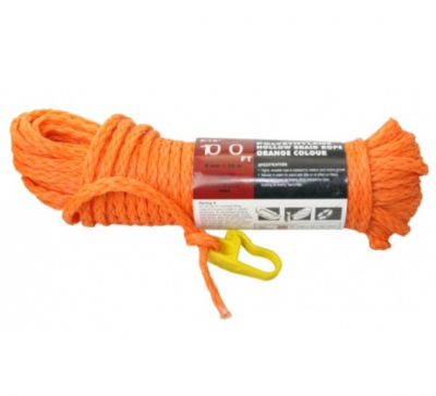 Geflochtene Wurfleine aus Polyethylen 30m Orange