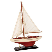 Kleines Segelboot Modell: 25x6x35cm