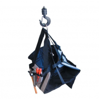 Bootsmannstuhl mit verstellbarem Schrittgurt und Werkzeugtasche