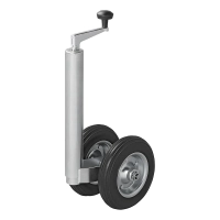 Doppelstützrad 48mm mit massivem PU-Reifen, 200 x 50mm