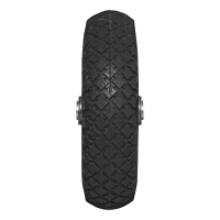 Ersatzrad für Stützrad mit Metall-Felge und Luftreifen, 260x85mm