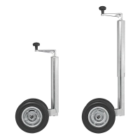 Doppelstützrad 48mm mit massivem PU-Reifen, 200 x 50mm