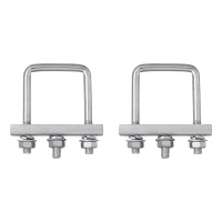 Eckiger U-Bügel 60mm für Klemmschelle
