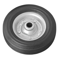 Ersatzrad für Stützrad mit Metall-Felge und Vollgummi-Reifen, 200x60mm