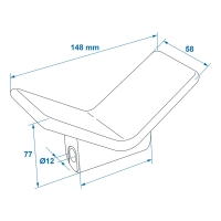Bugpuffer Blau aus Polyethylen