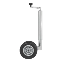 Doppelstützrad 48mm mit massivem PU-Reifen, 200 x 50mm