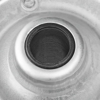 Ersatzrad für Stützrad mit Metall-Felge und Vollgummi-Reifen, 200x50mm
