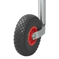 Stützrad 48mm mit Kunststoff-Felge und PU-Reifen, 260x85mm