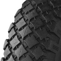Ersatzrad für Stützrad mit Metall-Felge und Luftreifen, 260x85mm
