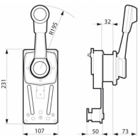 Ultraflex Einhandschaltung B85 für Segelboote