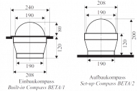 Cassens & Plath BETA/1 Profi Steuerkompass Einbau