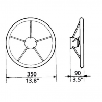Ultraflex Steuerrad V60 mit 5 Speichen